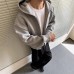 Unique Cut Casual Hooded Zip-Up Sweatshirt Jacket for Men and Women