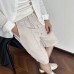 Men's Summer Linen Texture Loose Fit Casual Straight Leg Lightweight Shorts