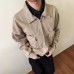 Barn Style Lapel Zipper Spring Men's Boxed Short Wide Jacket