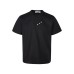 Splicing Designer Unique Button Round Neck Casual Short Sleeve Top