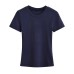 Small round neck short sleeved top