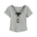 Fake two lace short sleeved T-shirts for women