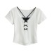 Fake two lace short sleeved T-shirts for women
