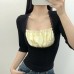 Lace lace patchwork square neck contrasting five quarter sleeve top