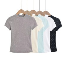Sparkling short sleeved top