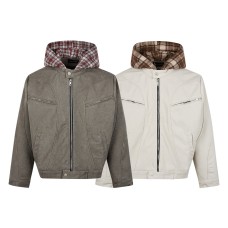 Two-Piece Workwear Retro Thickened Warm Cotton Jacket for Men and Women