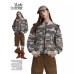 Functional Structured Camouflage Jacket with Shoulder Strap Design Vintage Denim Jacket
