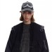 Functional Structured Camouflage Jacket with Shoulder Strap Design Vintage Denim Jacket