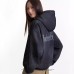 Embroidered Printed Hooded Loose Casual Sweatshirt Jacket for Men and Women