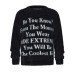 Letter Clean Fit Lazy High Vibe Knitted Sweater Unisex