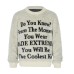 Letter Clean Fit Lazy High Vibe Knitted Sweater Unisex