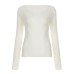 Spring Sweet Style Solid Color Versatile V-Neck Breathable Knitted Top Slimming and Whitening Long Sleeve Top