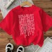 Japanese Style Cotton Women's Short Sleeve Fashion INS Top