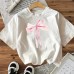 Bowknot Southeast Asian Cotton Women's Short Sleeve Fashion INS Top