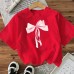 Bowknot Southeast Asian Cotton Women's Short Sleeve Fashion INS Top