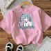 Japanese Style Cotton Women's Short Sleeve Fashion INS Top