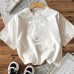 Cotton Women's Short Sleeve Fashion INS Top American Style