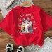 Cotton Women's Short Sleeve Fashion INS Top American Style