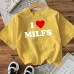 Heart-shaped Cotton Women's Short Sleeve Fashion INS Top American Style New Arrival