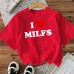 Heart-shaped Cotton Women's Short Sleeve Fashion INS Top American Style New Arrival