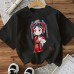 Dramatic Opera Southeast Asian Cotton Women's Short Sleeve Fashionable INS Top American Style New Arrival