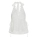 Halter Neck Camisole with Irregular Hemline and Backless Design