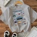 Shark Ocean Animal Cotton Women's Short Sleeve Fashion INS Top American Style New Arrival