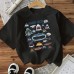 Shark Ocean Animal Cotton Women's Short Sleeve Fashion INS Top American Style New Arrival