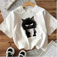 Cotton Women's Short Sleeve Fashion INS Top American Style