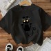 Cotton Women's Short Sleeve Fashion INS Top American Style