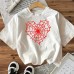 Strawberry  Cotton Women's Short Sleeve Fashion INS Style Top American Trendy New Arrival