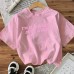 Cotton Women's Short Sleeve Fashion INS Style Top American Trendy New Arrival