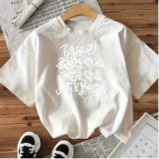 Cotton Women's Short Sleeve Fashion INS Style Top American Trendy New Arrival Cotton Women's Short Sleeve Fashion INS Style Top American Trendy New Arrival