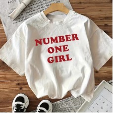 Cotton Women's Short Sleeve Fashion INS Style Top American Trendy New Arrival Cotton Women's Short Sleeve Fashion INS Style Top American Trendy New Arrival