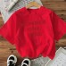 Cotton Women's Short Sleeve Fashion INS Style Top American Trendy New Arrival