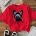 Strawberry Cotton Women's Short Sleeve Fashion INS Style Top American Trendy New Arrival