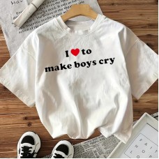 Cotton Women's Short Sleeve Fashion INS Style Top American Trendy New Arrival Cotton Women's Short Sleeve Fashion INS Style Top American Trendy New Arrival