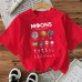 Cotton Women's Short Sleeve Fashion INS Style Top American Trendy New Arrival