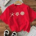 Cotton Women's Short Sleeve Fashion INS Style Top American Trendy New Arrival