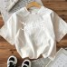 Cotton Women's Short Sleeve Fashion INS Style Top American Trendy New Arrival