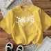 Cotton Women's Short Sleeve Fashion INS Style Top American Trendy New Arrival