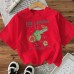 Cotton Women's Short Sleeve Fashion INS Style Top American Trendy New Arrival