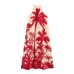 Vacation style loose neck printed dress for women