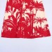 Vacation style loose neck printed dress for women