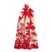 Vacation style loose neck printed dress for women