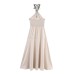 Sexy backless woven belt hanging neck suspender dress for women
