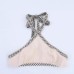 Sexy backless woven belt hanging neck suspender dress for women