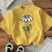 Floral American Style Cotton Women's Short Sleeve Fashion Ins Style Top