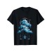 Approval Drop Shipping Women's Short Sleeve European and American Starry Sky Round Neck Top