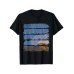 Approval Drop Shipping Women's Short Sleeve European and American Starry Sky Round Neck Top